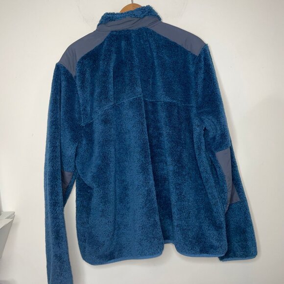 LL Bean Men’s Hi-Pile Fleece Jacket Full-Zip Pockets Polyester Size XXL Blue - Picture 11 of 12